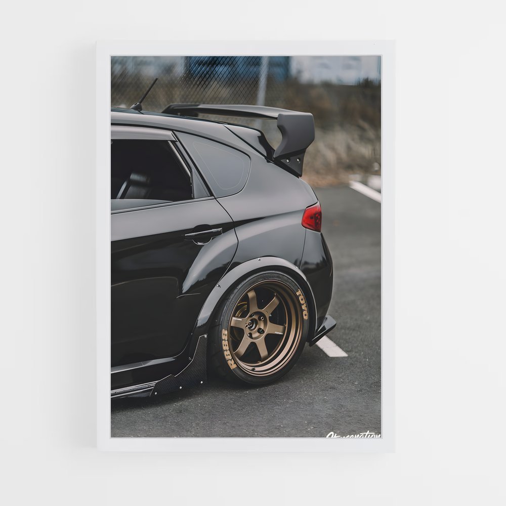 Poster superbe Wrx sti hatchback – affiche Subaru (vue 3)